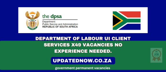 UI Client Service Officer (X19 Posts) and UI Claims Officer (X9 Posts)